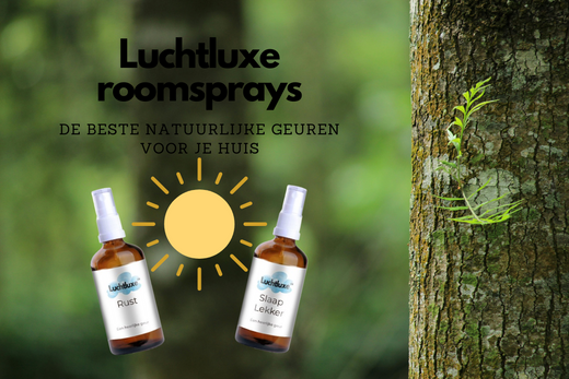 Afbeelding van Luchtluxe roomsprays met natuurlijke geuren met een natuurlijke achtergrond