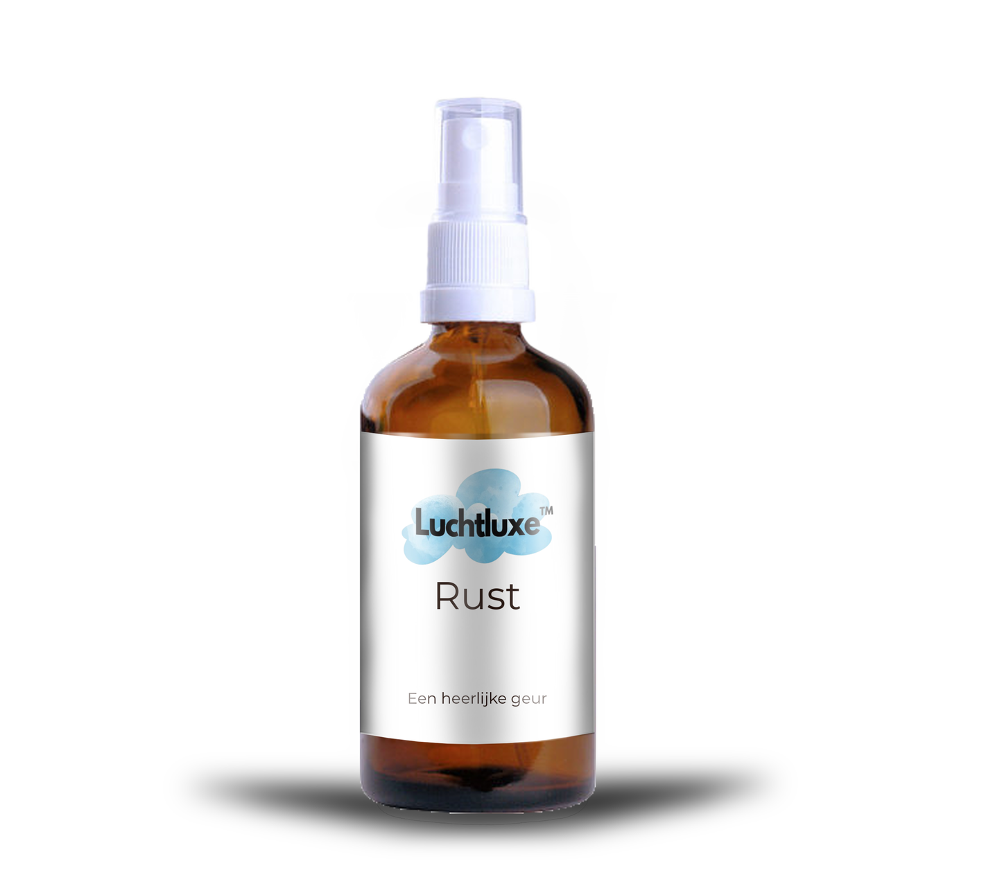 Een flesje met 100% natuurzuivere roomspray, ideaal om ruimtes op te frissen en te vullen met een heerlijke, pure, natuurlijke geur.