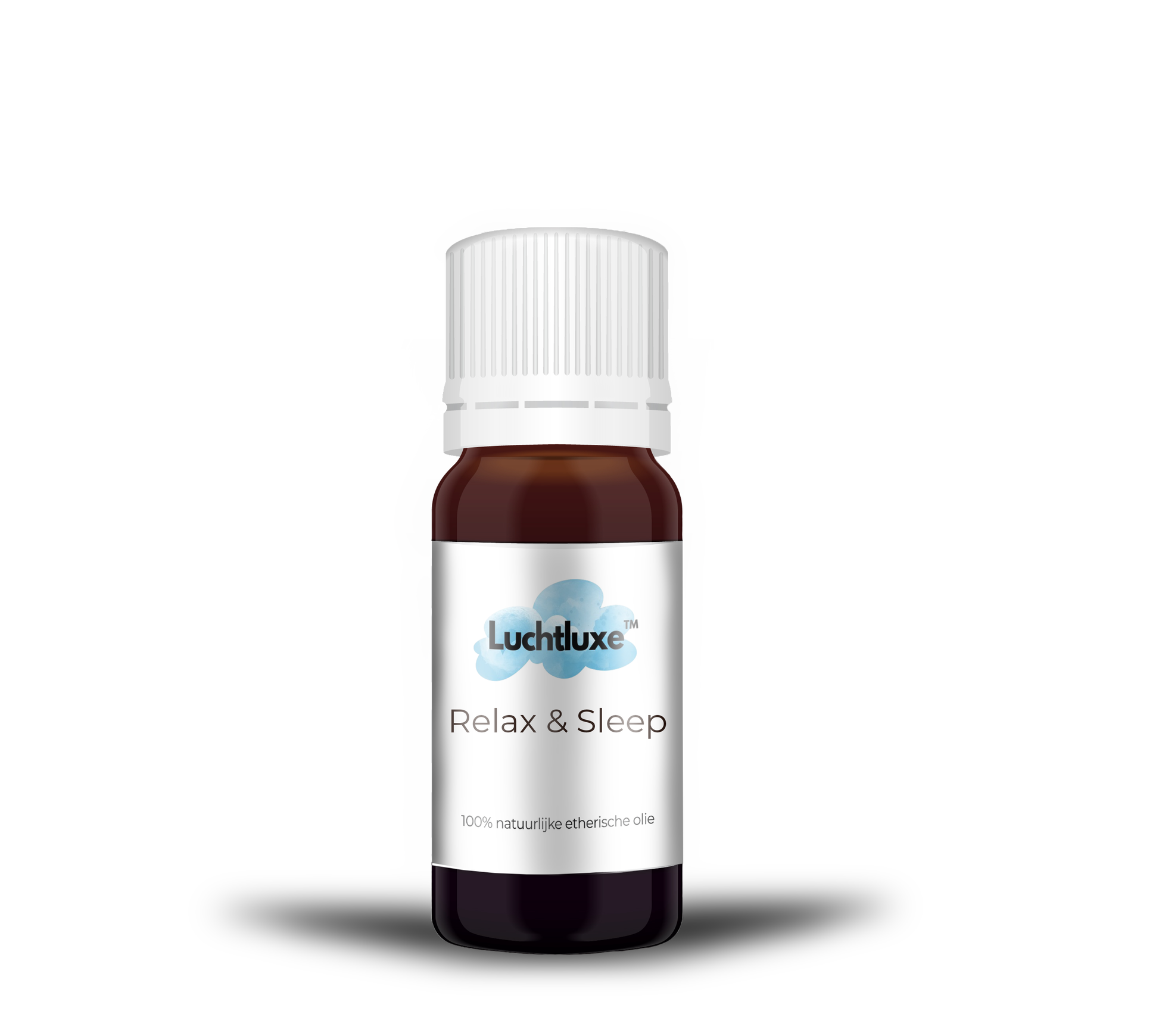Een  flesje met etherische olie, geschikt voor gebruik in aroma diffusers, met een natuurlijke geur voor ontspanning en welzijn.