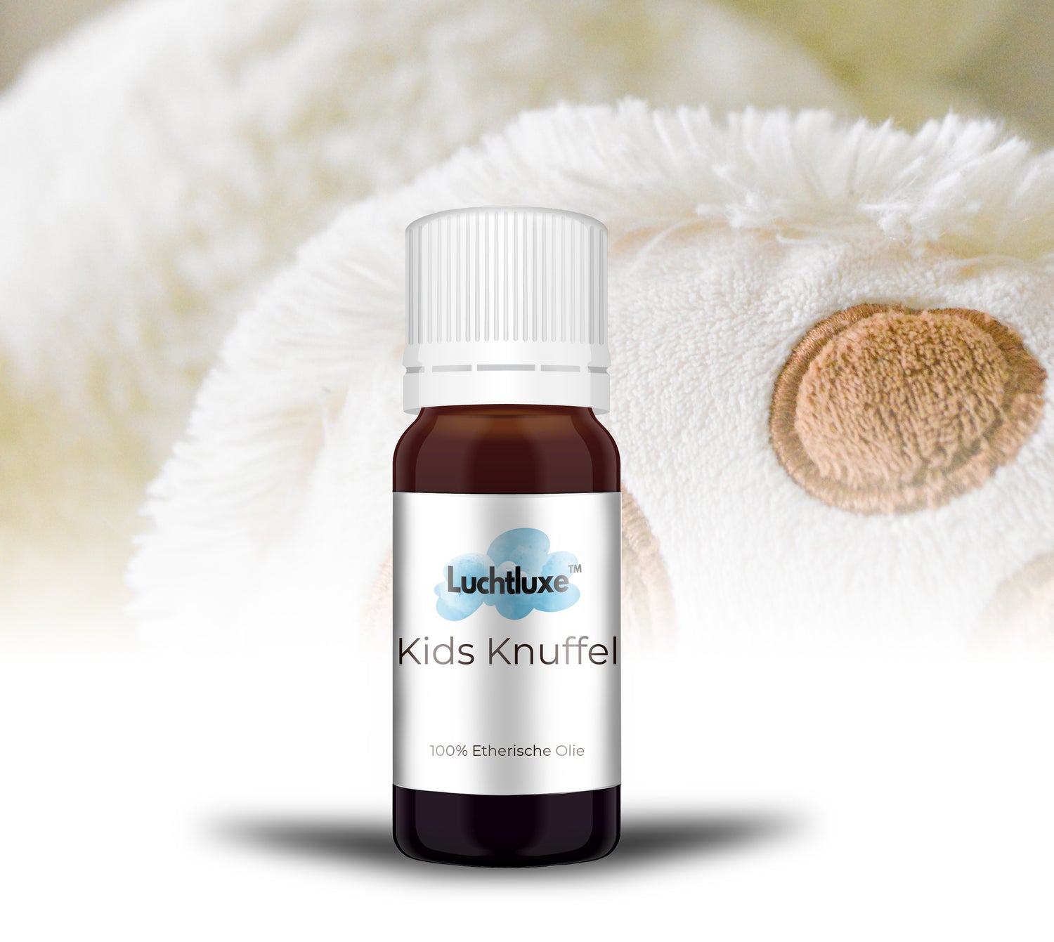 Een  flesje met etherische olie voor kinderen, geschikt voor gebruik in aroma diffusers, met een natuurlijke geur voor ontspanning en welzijn.
